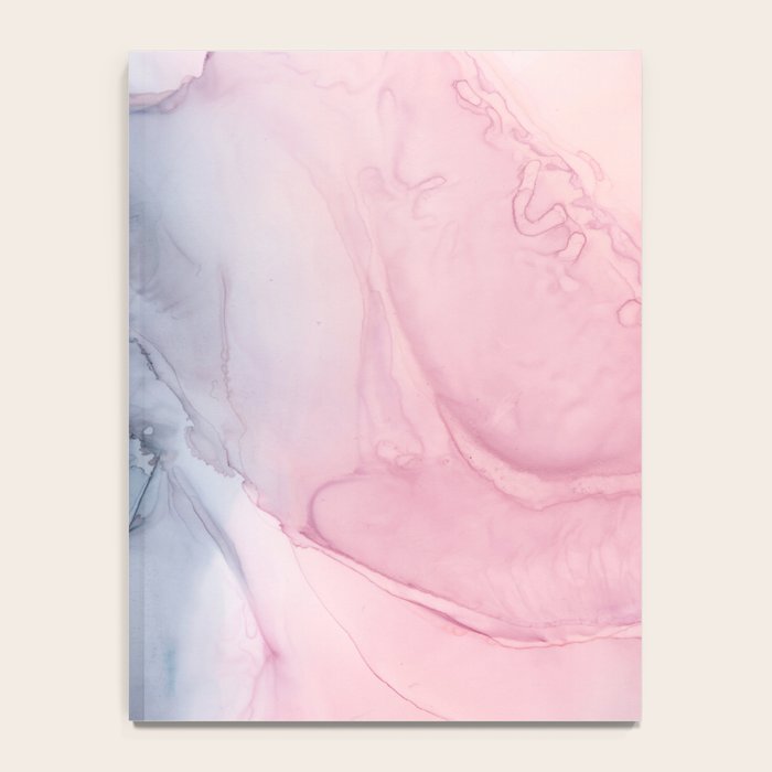 Blush and Payne's Gray Abstract Split Notebook Gallery Image 4