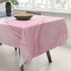 Blush and Payne's Gray Abstract Split Tablecloth Gallery Image 3
