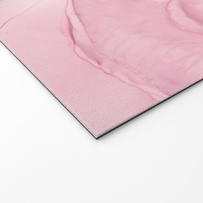 Blush and Payne's Gray Abstract Split Welcome Mat Gallery Image 2