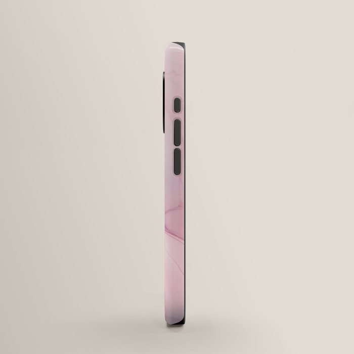 Blush and Payne's Gray Abstract Split iPhone Case Gallery Image 2