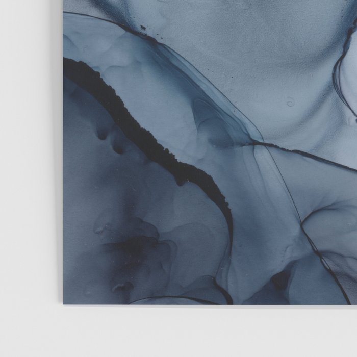 Blush and Payne's Gray Abstract Split Poster Gallery Image 3