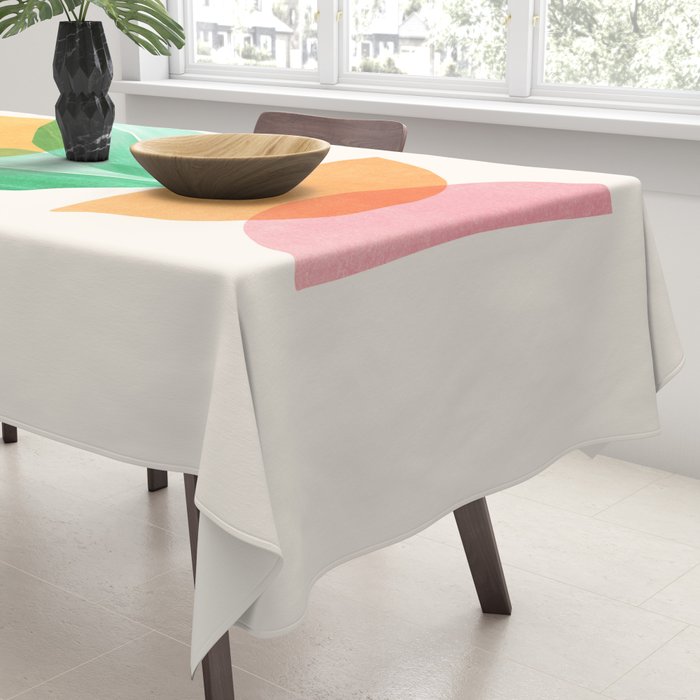 Summer Stack Abstract Plant Illustration Tablecloth Gallery Image 3