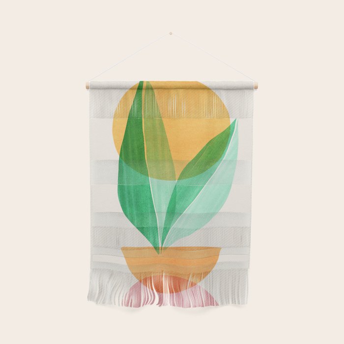 Summer Stack Abstract Plant Illustration Wall Hanging Gallery Image 1