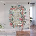 Little & Fierce Wall Mural Gallery Image 1