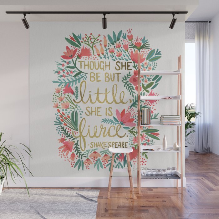 Little & Fierce Wall Mural Gallery Image 1