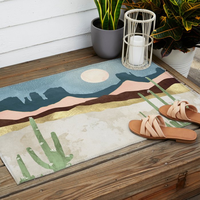 Desert Bloom Outdoor Rug Gallery Image 2