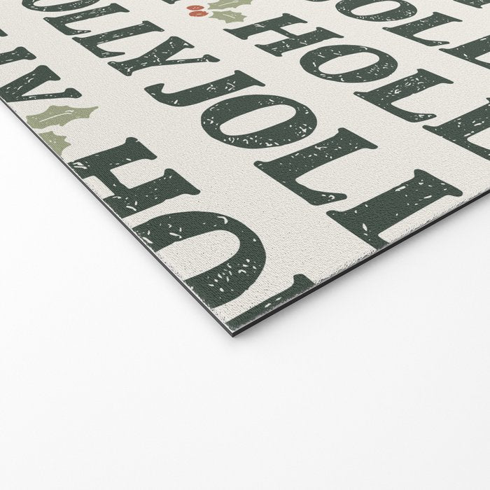 Holly Jolly Neutral Welcome Mat Gallery Image 2