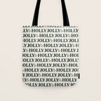 Holly Jolly Neutral Tote Bag Gallery Image 1