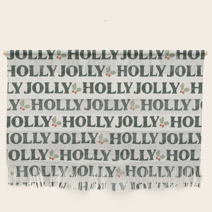 Holly Jolly Neutral Wall Hanging Gallery Image 1