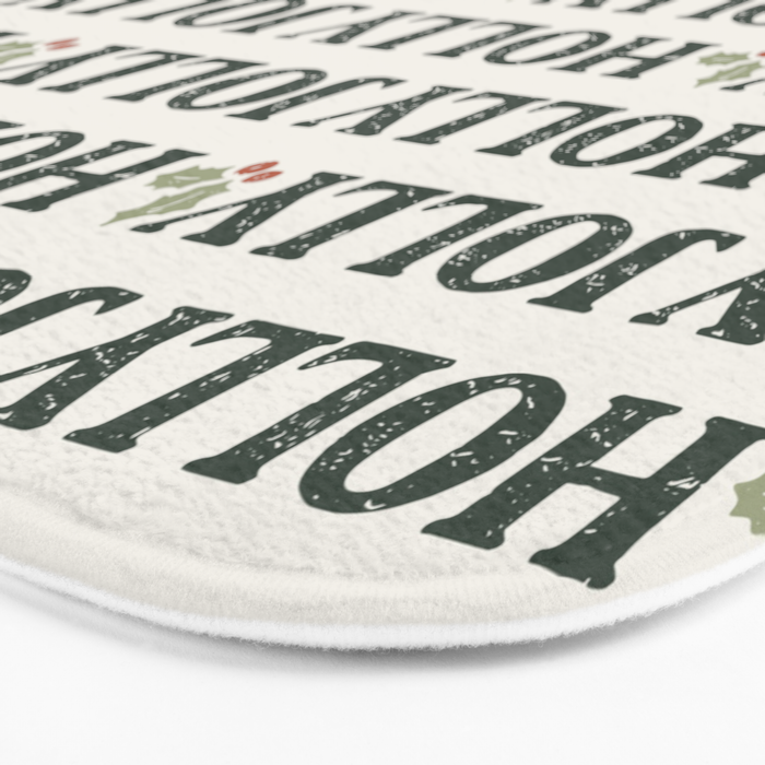 Holly Jolly Neutral Bath Mat Gallery Image 3