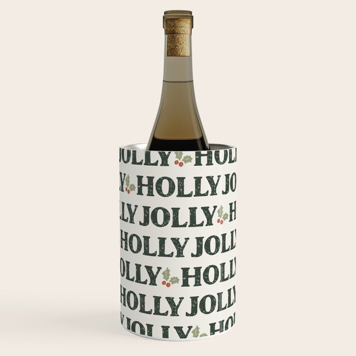 Holly Jolly Neutral Wine Chiller Gallery Image 1
