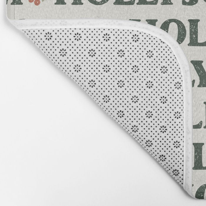Holly Jolly Neutral Bath Mat Gallery Image 2