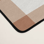 Latte Brown Gingham Desk Mat Gallery Image 4