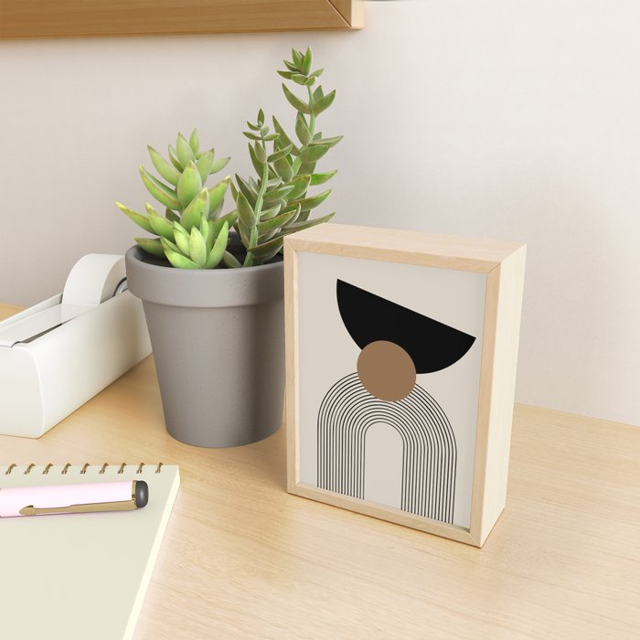 Dara - Mid Century Modern Abstract Art Mini Art Print Gallery Image 2
