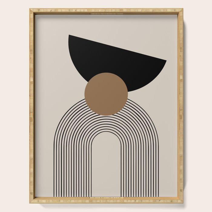 Dara - Mid Century Modern Abstract Art Serving Tray Gallery Image 1