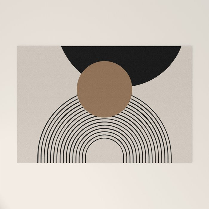 Dara - Mid Century Modern Abstract Art Welcome Mat Gallery Image 1