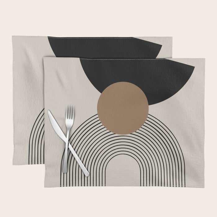 Dara - Mid Century Modern Abstract Art Placemat Gallery Image 1