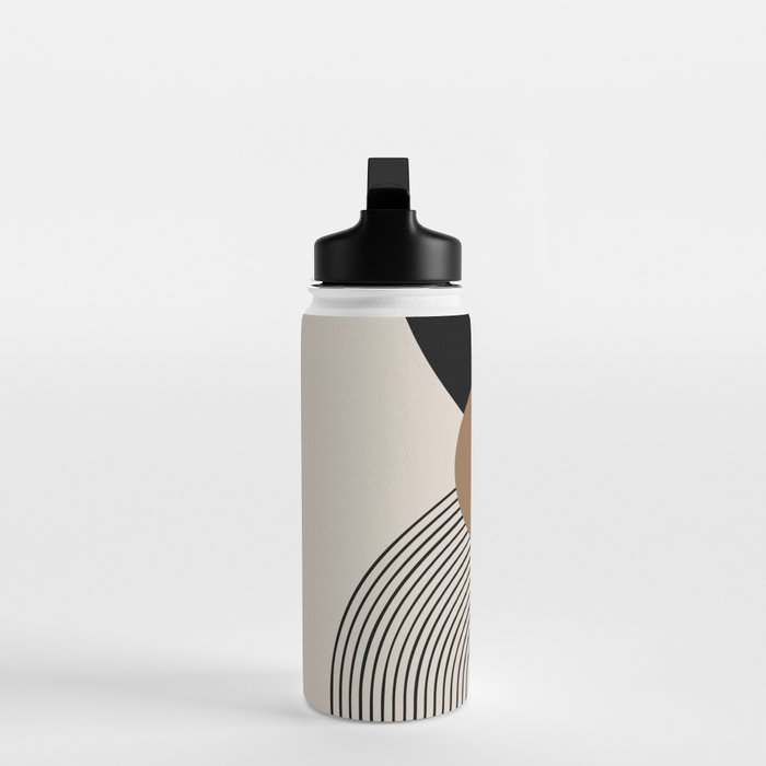 Dara - Mid Century Modern Abstract Art Water Bottle Gallery Image 3