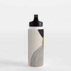 Dara - Mid Century Modern Abstract Art Water Bottle Gallery Image 3