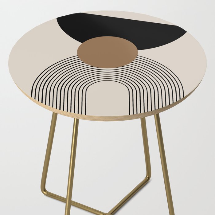 Dara - Mid Century Modern Abstract Art Side Table Gallery Image 2