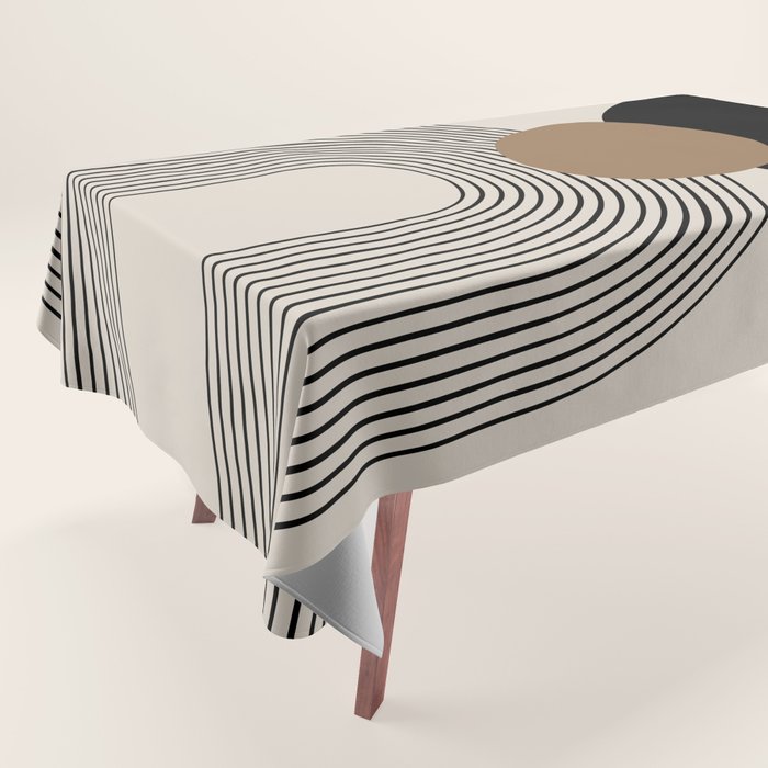 Dara - Mid Century Modern Abstract Art Tablecloth Gallery Image 1