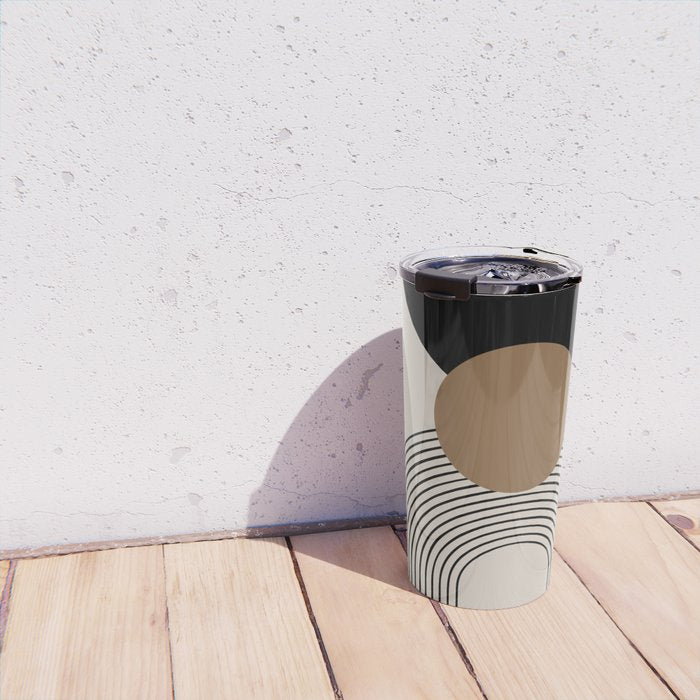 Dara - Mid Century Modern Abstract Art Travel Mug Gallery Image 4