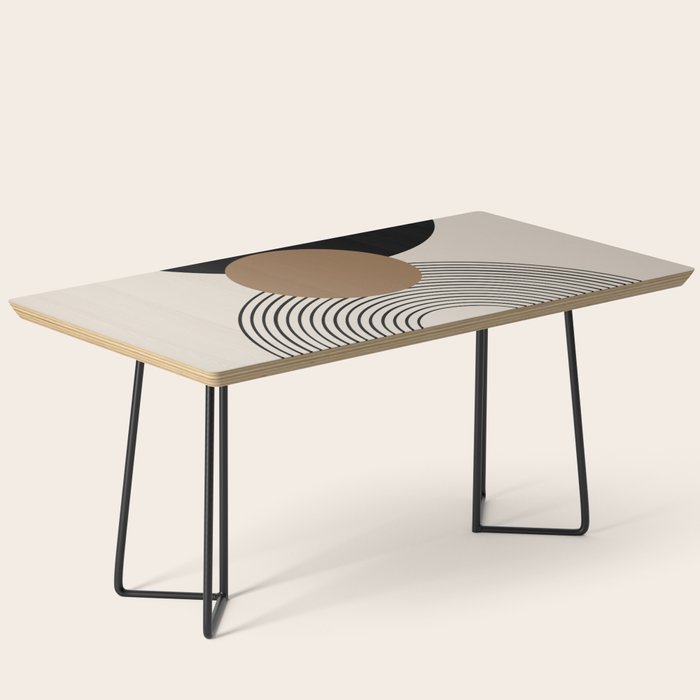Dara - Mid Century Modern Abstract Art Coffee Table Gallery Image 1