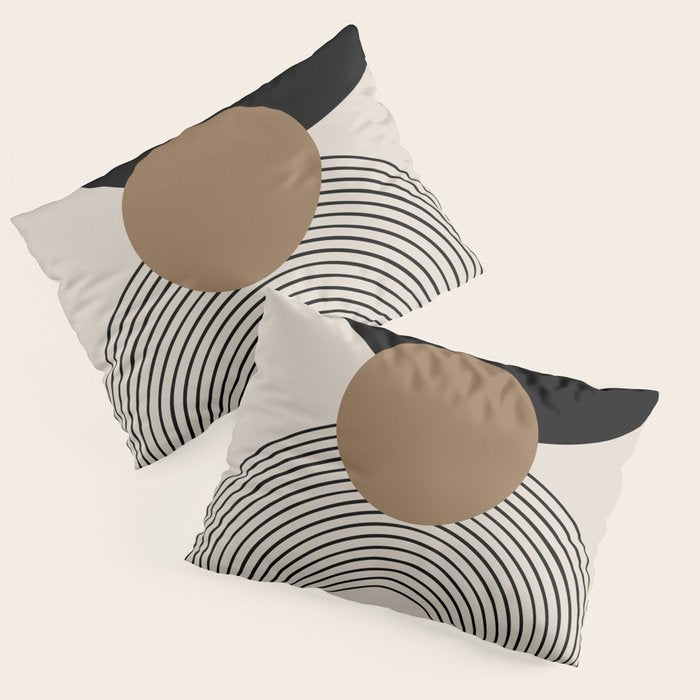 Dara - Mid Century Modern Abstract Art Pillow Sham Gallery Image 3