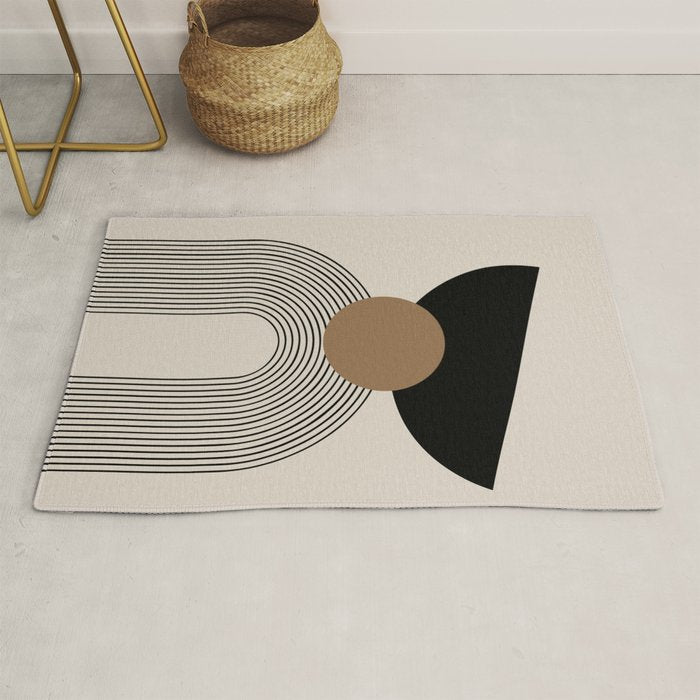 Dara - Mid Century Modern Abstract Art Rug Gallery Image 1