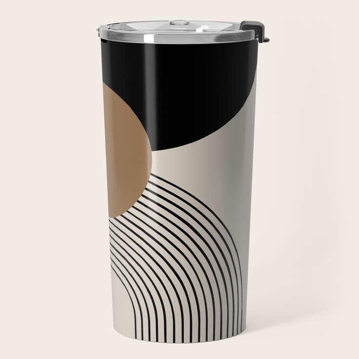 Dara - Mid Century Modern Abstract Art Travel Mug Gallery Image 2