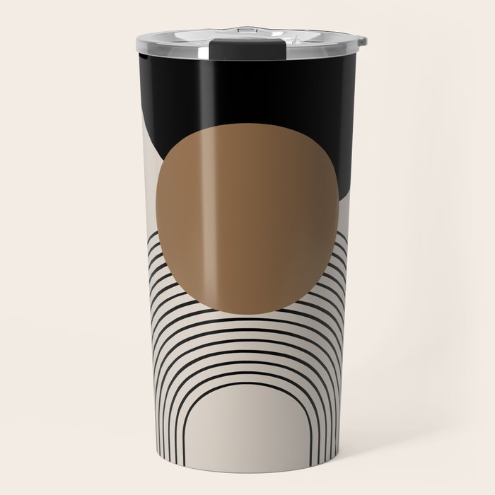 Dara - Mid Century Modern Abstract Art Travel Mug Gallery Image 1