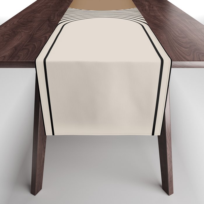 Dara - Mid Century Modern Abstract Art Table Runner Gallery Image 1
