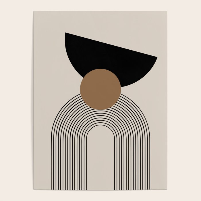 Dara - Mid Century Modern Abstract Art Poster Gallery Image 1