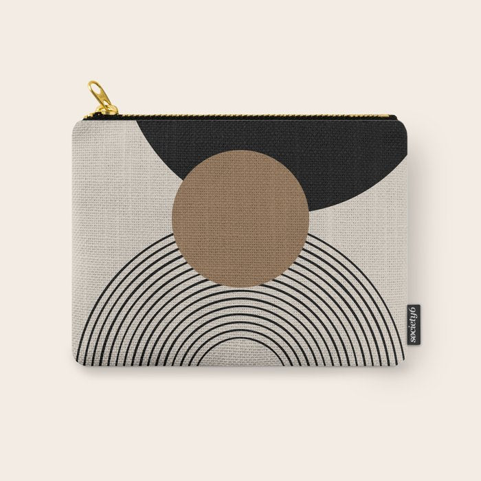 Dara - Mid Century Modern Abstract Art Carry All Pouch Gallery Image 1