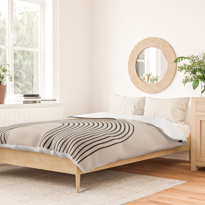 Dara - Mid Century Modern Abstract Art Duvet Cover Gallery Image 2