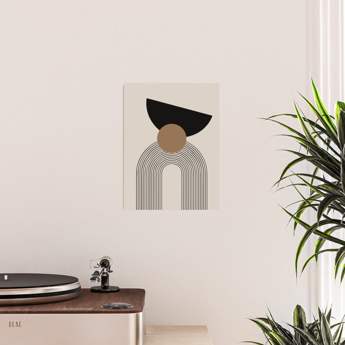 Dara - Mid Century Modern Abstract Art Poster Gallery Image 2