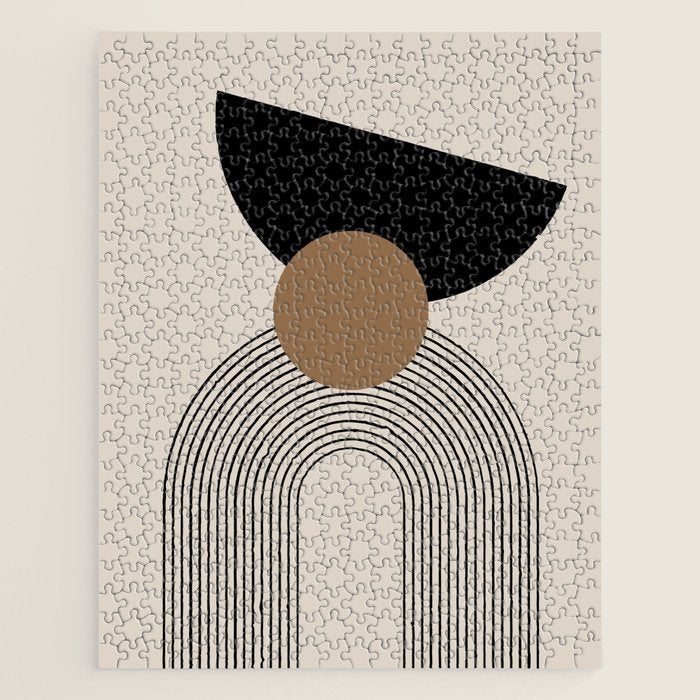 Dara - Mid Century Modern Abstract Art Jigsaw Puzzle Gallery Image 1