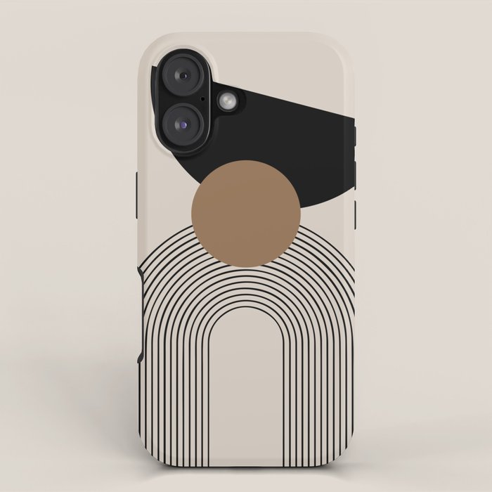 Dara - Mid Century Modern Abstract Art iPhone Case Gallery Image 1