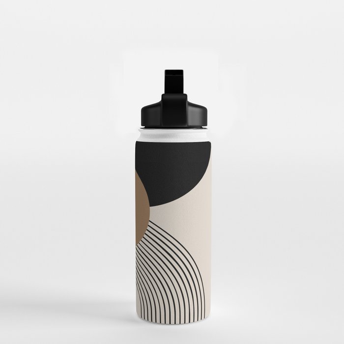 Dara - Mid Century Modern Abstract Art Water Bottle Gallery Image 2