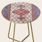 Hamadan  Antique Persian Rug Print Side Table Gallery Image 2