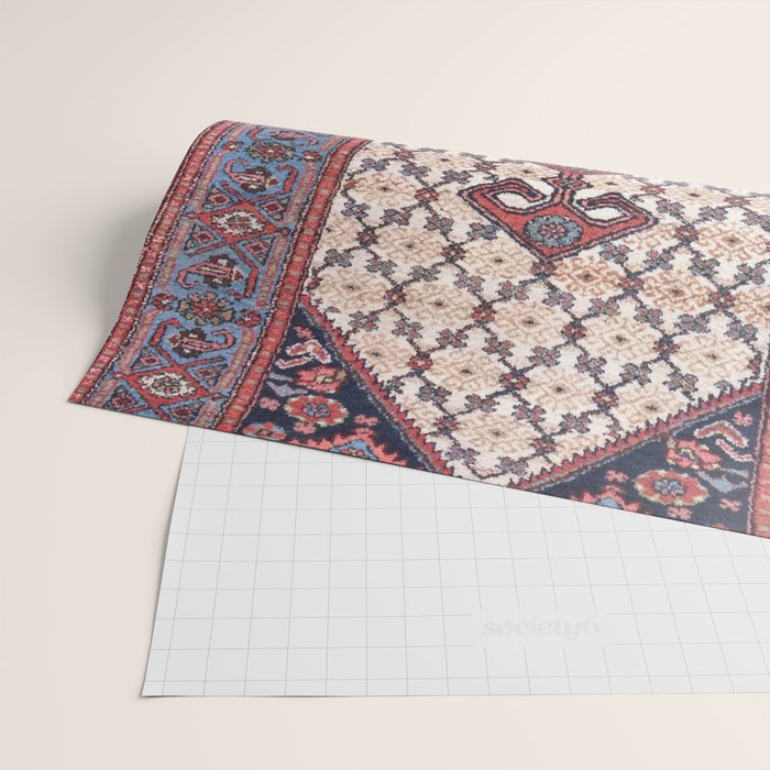 Hamadan  Antique Persian Rug Print Wrapping Paper Gallery Image 2