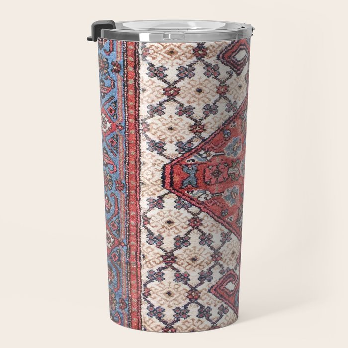 Hamadan  Antique Persian Rug Print Travel Mug Gallery Image 3