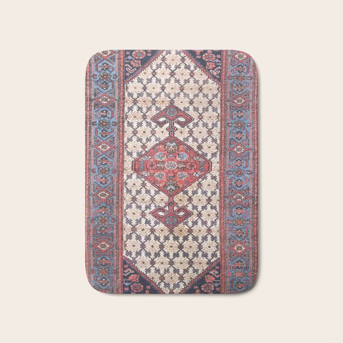 Hamadan  Antique Persian Rug Print Bath Mat Gallery Image 1