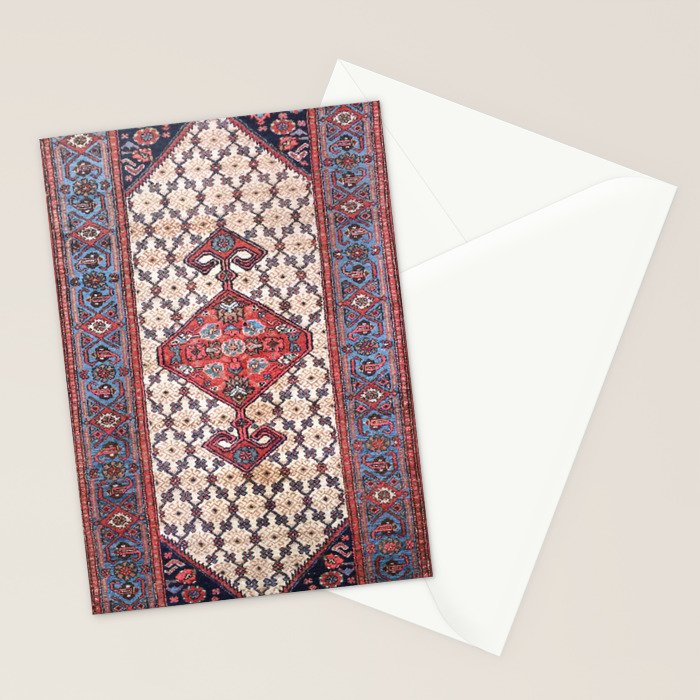 Hamadan  Antique Persian Rug Print Stationery Card Gallery Image 2