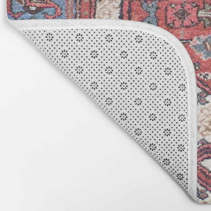 Hamadan  Antique Persian Rug Print Bath Mat Gallery Image 2