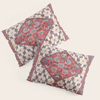 Hamadan  Antique Persian Rug Print Pillow Sham Gallery Image 3