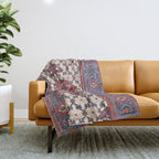 Hamadan  Antique Persian Rug Print Throw Blanket Gallery Image 1