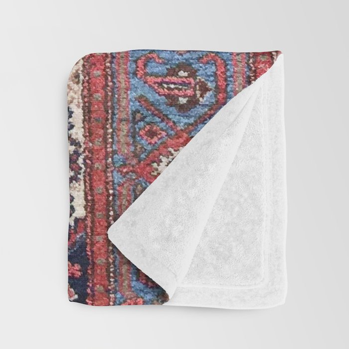 Hamadan  Antique Persian Rug Print Throw Blanket Gallery Image 3