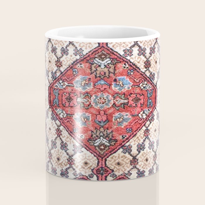 Hamadan  Antique Persian Rug Print Coffee Mug Gallery Image 4