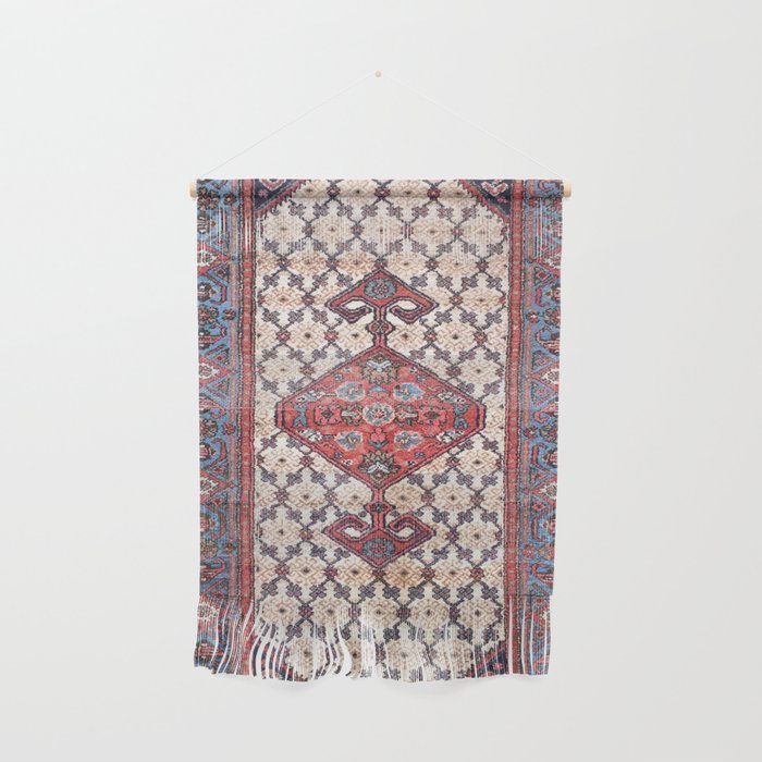 Hamadan  Antique Persian Rug Print Wall Hanging Gallery Image 1